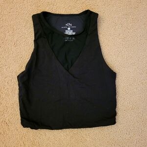 Klassy Network Women's Medium Black Mesh Brami Tank Top